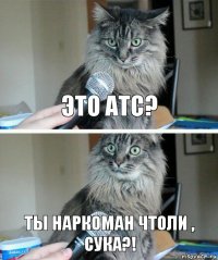 это атс? ты наркоман чтоли , сука?!