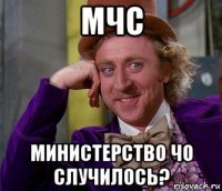 мчс министерство чо случилось?