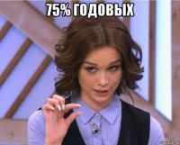 75% годовых 