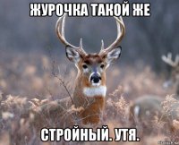 журочка такой же стройный. утя.