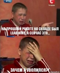 На прошлой работе на складе был LEAD WMS, а сейчас это... ____зачем я уволился?!____