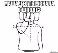 маша что ты узнала о школе? .........