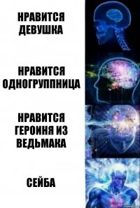 Нравится девушка Нравится одногруппница Нравится героиня из ведьмака Сейба