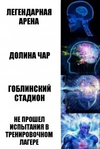 Легендарная арена Долина чар Гоблинский стадион не прошел испытания в тренировочном лагере