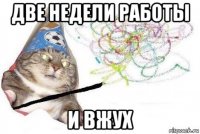 две недели работы и вжух