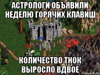 астрологи объявили неделю горячих клавиш количество тнок выросло вдвое