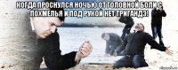 когда проснулся ночью от головной боли с похмелья и под рукой нет тригандэ! 