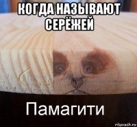 когда называют серёжей 