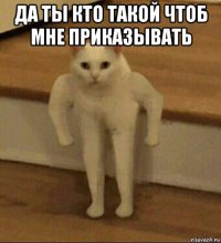 да ты кто такой чтоб мне приказывать 