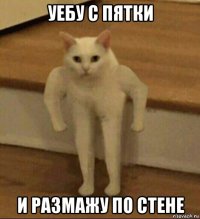 уебу с пятки и размажу по стене