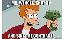 mr. wenger, shut up and sing the contract!