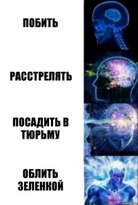 побить расстрелять посадить в тюрьму облить зеленкой