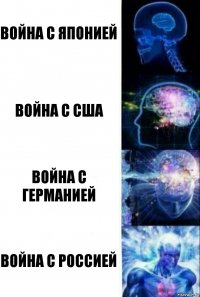 Война с Японией Война с США Война с Германией Война с Россией