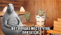  вот лучшее место чтоб прятатся!