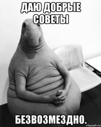 даю добрые советы безвозмездно.