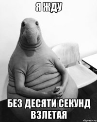 я жду без десяти секунд взлетая