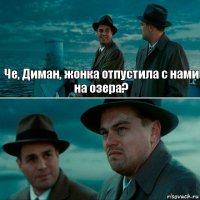 Че, Диман, жонка отпустила с нами на озера? 