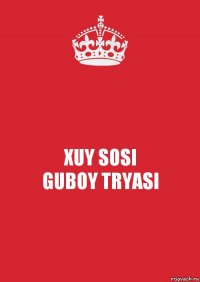 XUY SOSI
GUBOY TRYASI