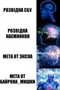 розвiдка СБУ Розвiдка Наемников Мета от Экспа Мета от Байрона_Мишки