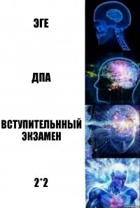 ЭГЕ ДПА вступительнный экзамен 2*2