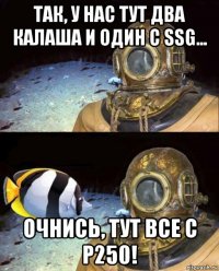 так, у нас тут два калаша и один с ssg... очнись, тут все с р250!