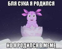 бля сука я родился но я родился в меме