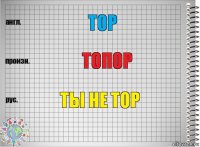 top топор ты не тор