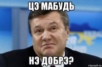 цэ мабудь нэ добрэ?