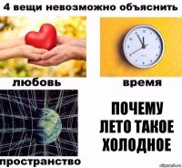 Почему лето такое холодное