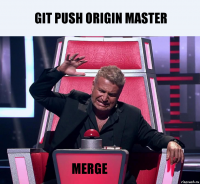 git push origin master merge