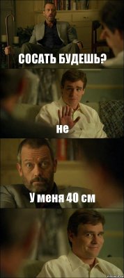 СОСАТЬ БУДЕШЬ? не У меня 40 см 