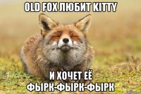 old fox любит kitty и хочет её фырк-фырк-фырк