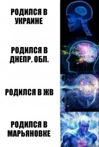 Родился в Украине Родился в Днепр. Обл. Родился в ЖВ Родился в Марьяновке