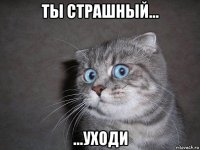 ты страшный... ...уходи