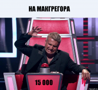 На Макгрегора 15 000