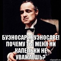 Буэносаре,буэносаре! Почему ты меня ни капельки не уважаешь?