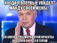 когда я впервые увидел манду своей жены, то ахнул от размеров этой красоты ... вход, как ворота в гараж