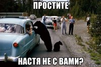 простите настя не с вами?