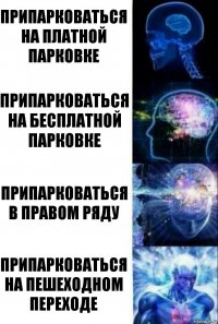 припарковаться на платной парковке припарковаться на бесплатной парковке припарковаться в правом ряду припарковаться на пешеходном переходе