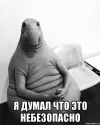  я думал что это небезопасно