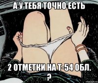 а у тебя точно есть 2 отметки на т-54 обл. ?