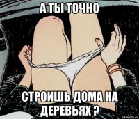 а ты точно строишь дома на деревьях ?