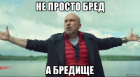 не просто бред а бредище