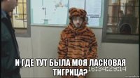  и где тут была моя ласковая тигрица?