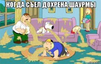 когда съел дохрена шаурмы 