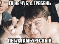 то не чуб, а гребень петух гамбургскый