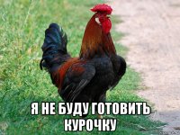  я не буду готовить курочку