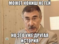 может кокиш не гей но это уже другая история