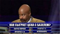 Как сыграет ЦСКА с Базелем? Сыграет вничью Проиграет 1-0 Прогирает 2-0 ИГАААААААРЬ!