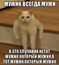 мужик всегда мужи а это случайна нетот мужик который мужик а тот мужик который мужик